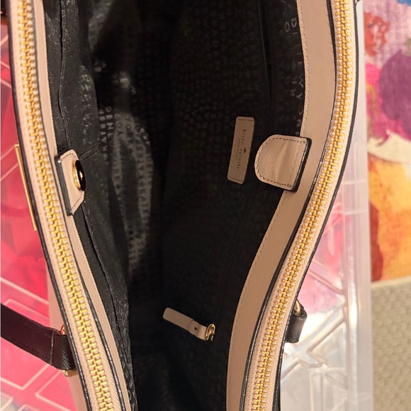 kate spade Blush Pink and Black Saffiano Satchel - Picture 6 of 9